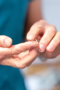 contact lens close-up